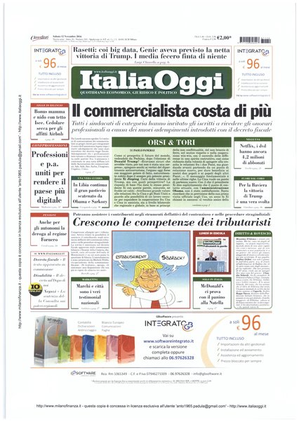 Italia oggi : quotidiano di economia finanza e politica